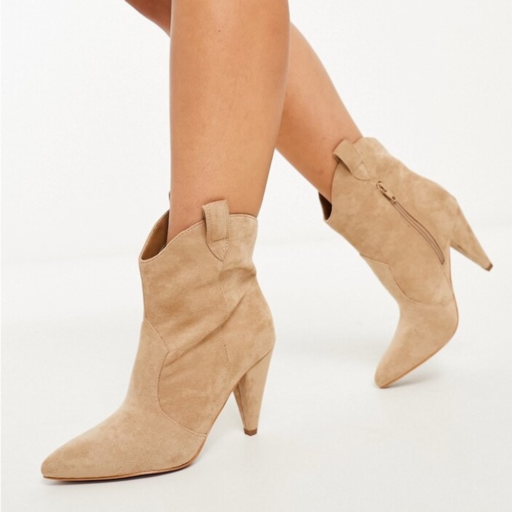 ASOS Rhona cone heel bootie